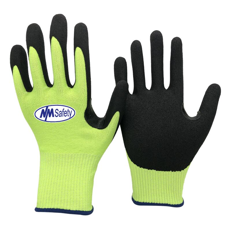  Guantes resistentes a cortes, revestimiento de nitrilo de  microespuma, nivel de corte ANSI A3, rendimiento de agarre superior,  duraderos, guantes de trabajo de seguridad para hombres y mujeres, ideales para  trabajo